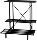 Zhongma 3 Tier Plant Stand Space-Saving Heavy Duty Plant Holder for Balcony, Home, Garden ,Metal Sturdy Plant Stand for Indoor and Outdoor by GreenHaven Gardens