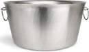 Stainless Steel Insulated Beverage Tub - Real Deal Steel, Large 6 Gallon Round Double Walled Party Tub, Drink Bucket for Parties, Ice Cooler for Wine Beer by CozyNest Decor