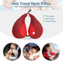 MOOB Kids Pillow for Car Seat Kids Travel Neck Pillow U-Shape Protection Headrest Air Cushion Child Car Seat Pillow by TinyTreasures Baby Boutique