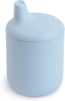 mushie 100% Silicone Baby Sippy Cup | 6 Months+ (Powder Blue) by TinyTreasures Baby Boutique