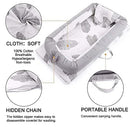 Lounger for Newborn, Newborn Lounger for 0-24 Months, Breathable & Portable Infant Nest - Soft Infant Floor Seat Cover for Travel (Leaves) by TinyTreasures Baby Boutique