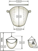 LA SIESTA - Large Comfort Habana Cotton Hammock - Indoor/Outdoor Swing Chair - Max 285 Lbs, Flamingo by GreenHaven Gardens