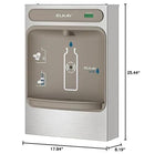 Elkay EZWSSM ELKAY COMMERCIAL Filling Station Surface Mount Stainless Steel by CozyNest Decor