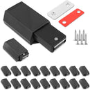 Heavy Duty Push to Open Door Latch,20 Pack Black Magnetic Push Latches, Hidden Push Touch Latch Hardware for Push to Open Cabinet,Magnetic Door Catch for Cabinet Drawer Wardrobe Kitchen Door by TinyTreasures Baby Boutique