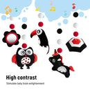 Montessori Mobile Baby for Crib,Black and White Baby Crib Mobile with Music for Boys & Girls,High Contrast Hanging Crib Toys, Newborn Visual Stimulation to Engage by TinyTreasures Baby Boutique