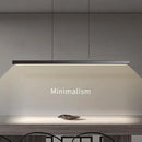 JAYMP Minimalist Linear Pendant Light Dimmable LED Modern Chandelier Dining Room Island Light Restaurant Cafe Bar Office Hanging Lamp Black 57" by CozyNest Decor