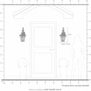 Livex Lighting 2261-91 Georgetown 2 Light Outdoor Wall Lantern, Brushed Nickel by GreenHaven Gardens
