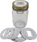 Grow Cubes Mason Jar Adapters for Kratky and DWC Gardening/Compatible with Gardyn (10 Mason Jar adapters) by GreenHaven Gardens