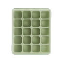 Baby Food Storage Silicone Cubes with Clip-On Lid Freezer Tray Baby Food Soups Purees Ice Easy and Safe Design Made in Korea (20 Celadon Green) by TinyTreasures Baby Boutique