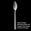 Alata Cube 20-Piece Forged Silverware Set Stainless Steel Flatware Set,Service for 4,Matte Satin Polished Cutlery Set,Dishwasher Safe