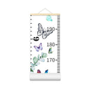 Baby Growth Chart for Wall - Height Chart for Kids Nursery Decor Wall Hanging Measurement Ruler Toddler Room Decor Play Room Essentials Birthday Christmas Gifts for Boys Girls 79"X7.9" (Butterfly) by TinyTreasures Baby Boutique