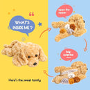 5 Pieces Dog Stuffed Animals for Girls,1 Mommy Dog with 4 Babies,Puppy Stuffed Animals Gifts for Girls 3 4 5 6 7 8 9 Years,Soft Plush Toys for Kids Christmas,Valentine's,Birthday,Children's Day by TinyTreasures Baby Boutique