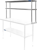 AmGood Double OverShelf Stainless Steel NSF - Many (30" Long x 12" Deep) by CozyNest Decor