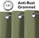 H.VERSAILTEX Blackout Curtains for Bedroom Thermal Insulated Room Darkening Living Room Curtains 63 Inch Long Grommet Privacy Protection Window Curtain Panels/Drapes for Nursery, 2 Panels, Sage by CozyNest Decor