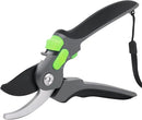 Pruning Shears for Gardening 8.6 inch Steel Garden Clippers with Safety Lock Handheld Gardening Shears Ergonomic Non Slip Plant Clippers Tools for Flowers Branches by GreenHaven Gardens