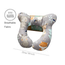 Baby Neck Pillows, Comfortable Baby Travel Head Neck Support Pillow for Car Seat Stroller Pushchair, Soft PP Cotton Travel Pillow for 0-1 Year Old Toddler Infant Newborn, Fox by TinyTreasures Baby Boutique