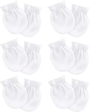 Newborn Baby Mittens No Scratch Cotton Elastic Wrist Gloves Infant Toddler Mittens for Baby Boy Girl 0-6 Months by TinyTreasures Baby Boutique