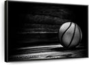 ElephantStock Basketball Wall Art - Horizontal Framed Canvas - 1-Piece Hallway Wall Decor - Photography sports Canvas Print - Black and Gray Decor for Wall - 43" X 29" by CozyNest Decor