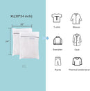 Gogooda Set of 2 Extra Large Mesh Laundry Bags Washing Bags for Blouse, Jacket,Pants, Sheets, 20×24inch by TinyTreasures Baby Boutique