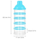 Accmor Formula Dispenser On The Go, 5 Compartments Stackable Formula Container for Travel, Baby Milk Powder Kids Snack Container, BPA Free by TinyTreasures Baby Boutique