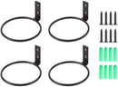 4 Pack 5in Flower Pot Holder Ring Wall Mounted Metal Planter Hooks Hangers Wall Bracket Wall Planter Hook (4, 5") by GreenHaven Gardens