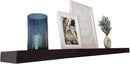 joelsantiques - 72 Inch Wooden Floating Shelves for Wall - 72x6x2 in - Made of Natural Wood - Long Heavy Duty Rustic Wall Shelves for Bedroom - Perfect for Living Room, Kitchen - Black by CozyNest Decor