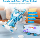 WhalesBot D1 21-in-1 STEM Coding Robot Kit for Kids (Ages 4-10), 280+ Pieces Educational Building Set with APP-Controlled & Programming, 3D APP Guidance, Ideal Toy Gift for Boys & Girls by TinyTreasures Baby Boutique