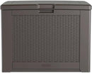 Rubbermaid Medium Resin Outdoor Storage Deck Box (74 Gal) Weather Resistant Brown Deck Organization for Home/Backyard/Pool Chemicals/Toys/Garden Tools/Porch/Patio Cushions by GreenHaven Gardens