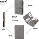 Mudono Passport and Card Holder for Women RFID Blocking Card Case Slim Travel Wallet Change Purse with Vaccine Card Slot by TinyTreasures Baby Boutique
