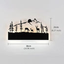 Wall Sconce LED Wall lamp (Sunset Deer) by CozyNest Decor