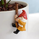 Set of 3 Cute Climbing Gnome Figurines Flower Pot Hugger, Resin Hanging Gnomes Statue Outdoor Decor Fence Ornaments for Patio Lawn Garden Yard by GreenHaven Gardens