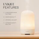 Vitruvi Glow Ultrasonic Essential Oil Diffuser | Aromatherapy Diffuser for Home, Kids Room, Room Decor (100 ml) White by TinyTreasures Baby Boutique