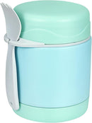 10oz Soup Thermo for Hot Food Kids,Lunch Thermo Kids Food Jar with Spoon Hot Insulated Food Containers,Leak Proof Stainless Steel Wide Mouth Lunch Food Thermo Jar for School(Mint-Green) by TinyTreasures Baby Boutique