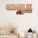 Personalized Wooden Nursery Name Sign, Baby Name sign for kids room decor, Tractor themed for boys girls, Baby shower, Door hanging gift/9 by TinyTreasures Baby Boutique