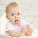 Fu Store Hollow Teether Tube Chew Straw Toy for Infant Toddlers Silicone Tubes Teething Toys for Babies 3-12 Months BPA Free/Freezable/Dishwasher and Refrigerator Safe (5 Pack) by TinyTreasures Baby Boutique