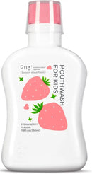 Mouthwash for Kids P113+ Peptide Anti Cavity Mouth Rinse Alcohol Free for Teeth and Gums Safe Oral Hygiene for Newborn to Toddler 11.08 fl oz (11.08 Fl oz, Strawberry) by CozyNest Decor