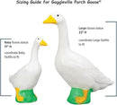Fox Valley Traders Gaggleville Porch Goose Baby Statue – Charming 17" Outdoor Decorative Figurine for Garden, Patio, or Entryway Accent by CozyNest Decor