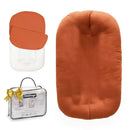 Baby Lounger - Snuggle Cozy Me Infant Lounger for Newborns | Breathable & Soft, Portable Awake-Time Pad, Essential Baby Gift- Orange (Lounger Cover Included) by TinyTreasures Baby Boutique