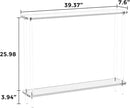 Acrylic Console Table, 2 Tier Acrylic Narrow Console Tables for Entryway,CHICUN, Square Legs, Skinny Console Table for Foyer, Sofa, Living Room,Clear by CozyNest Decor