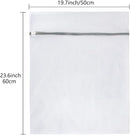 Vivifying Large Mesh Laundry Bags, 2 Pack Honeycomb Mesh Wash Bags for Washing Machine, Delicates Clothes, Sweater, Coats, Stuffed Toys, Blanket (White) by TinyTreasures Baby Boutique