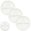 WeeSprout Silicone Divided Plates (No Lids), 100% Food Grade Silicone Divided Plates for Toddlers & Kids, Dishwasher & Microwave Safe by TinyTreasures Baby Boutique