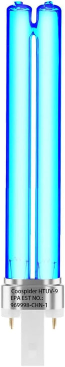 2 pcs 9 WATT UV UVC PL-S9/TUV G23 Base Replacement UV Light Bulb for Outdoor Pond Clarifier Compatible with JUP-01 UVE9 CF400 CF500 UVCP-9 UV Light for Aquarium by GreenHaven Gardens