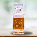 Gifts Inscribed Custom Text Whiskey Decanter Bottle (750 ml) - Personalized Font Glass Liquor Decanter Set - Customized Glassware - Engraved Whisky Glassware Gift for Wedding Anniversary Birthday Dad by CozyNest Decor