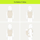 Ergonomic Baby Carrier for Newborns to Toddlers (7-35 lbs) with Adjustable Straps and Belt Bag – Comfortable, Versatile, and Stylish Babywearing Solution by TinyTreasures Baby Boutique
