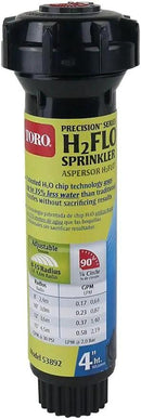Toro 53892 Precision H2FLO 4-Inch Sprinkler Pop Up with Nozzle, Quarter by GreenHaven Gardens