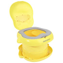 Bebamour Potty Training Toilet 3 in 1 Multi-Functional Potty Seat Detachable Baby Potty Step Stool Anti-Slip Stable Potty Training Toilet with 100 Pack Trash Bags (Yellow) by TinyTreasures Baby Boutique