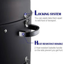 Realcook Charcoal BBQ Smoker Grill - 20 Inch Vertical Smoker for Outdoor Cooking Grilling by GreenHaven Gardens