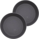 The HC Companies Flower Pot Saucers - Plastic Plant Saucer for Outdoors & Indoors - Traditional Design Plant Pot Trays for Water Drainage - Durable & Stylish Round Plant Tray (21-inch Warm Gray)