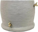 Stylish Impressions Capri Rain Saver, 50 Gallon, Sturdy Rain Barrel with Planter, Ribbed Design, Gray, with Dual Brass Spigots. by GreenHaven Gardens