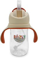 Spill-proof sippy cup for toddlers with straw - Easy grip straw sippy cup for toddlers - BPA-Free Sippy cup for 6 month old - Durable baby sippy cups 6-12 months by TinyTreasures Baby Boutique